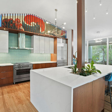 Mid-Century Modern Kitchen & Great Room Remodel Potomac, MD