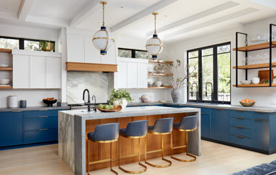 Kitchen of the Week: Open and Airy in White, Wood and Blue