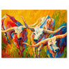 Marion Rose 'Dance of the Longhorns' Canvas Art, 18" x 24"