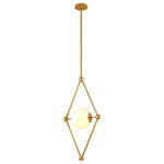 Corbett Lighting - Corbett Lighting 298-42 Bickley - 20" One Light Pendant - Lighting is one of the most important elements ofBickley 20" One Ligh Vintage Brass Opal W *UL Approved: YES Energy Star Qualified: n/a ADA Certified: n/a  *Number of Lights: Lamp: 1-*Wattage:60w E26 Medium Base bulb(s) *Bulb Included:No *Bulb Type:E26 Medium Base *Finish Type:Vintage Brass