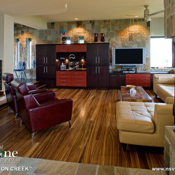Contemporary Warmth - "Canyon Creek" - Indoor Fireplaces