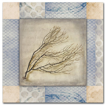 LightBoxJournal 'White Sea  Leaf' Canvas Art, 24" x 24"