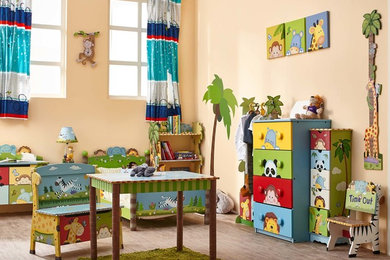 This is an example of an arts and crafts kids' room in New York.