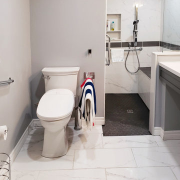 Enlarging an existing bathroom to make an accessible bathroom in Elmvale