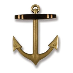 Solid Brass or Bronze Anchor Door Knocker - Door Knockers