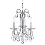 Crystorama - Crystorama 6823-CH-CL-S Othello - 3 Light Mini Chandelier - Classic like a timeless piece of jewelry, the OtheOthello 3 Light Mini Polished Chrome Clea *UL Approved: YES Energy Star Qualified: n/a ADA Certified: n/a  *Number of Lights: Lamp: 3-*Wattage:60w E12 Candelabra Base bulb(s) *Bulb Included:No *Bulb Type:E12 Candelabra Base *Finish Type:Polished Chrome