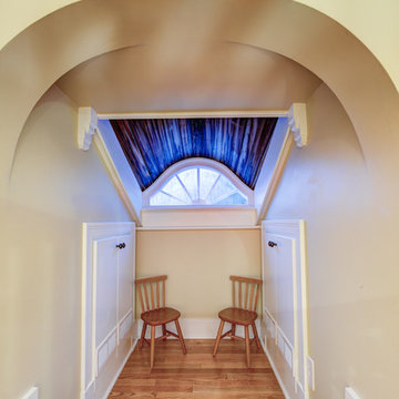 Trendy Attic Development in a 1926 Home