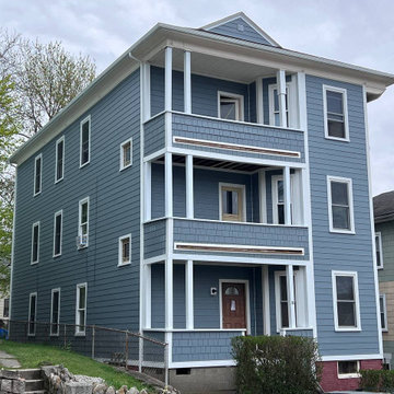 James Hardie Lap Siding in Boothbay Blue