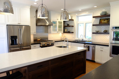 Kitchen - farmhouse kitchen idea in Other