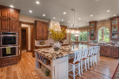 Inspiration for a rustic kitchen remodel in Salt Lake City