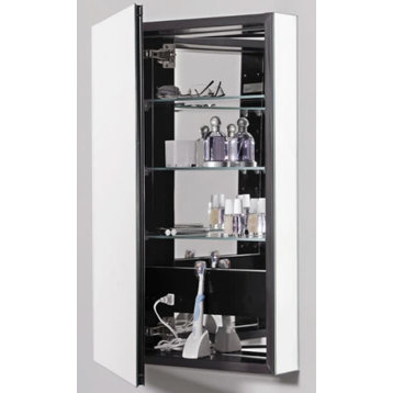 Robern PLM1640LE PL 15" x 40" Frameless Medicine Cabinet Left - Classic Gray