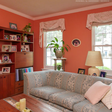 New Windows in Delightful Living Room - Renewal by Andersen of Savannah and Atla
