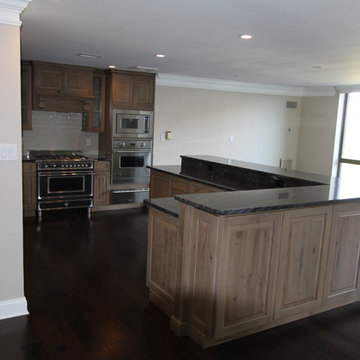 Gray Knotty Alder cabinets - Kitchen