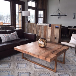 Sculpted Steel Coffee Tables - Coffee And Accent Tables