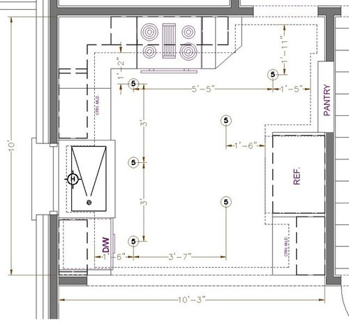 Help with Kitchen Lighting Layout