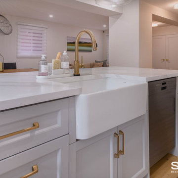 Main Floor Kitchen, Dining, and Powder Room Remodel in Thornhill