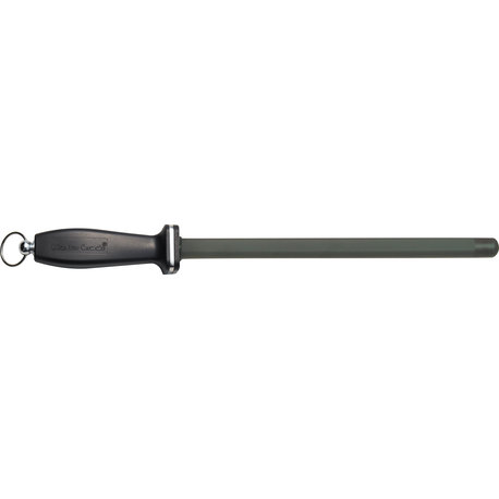 Impact-resistant Black Ceramic  Straight Rod w/ End Cap and 2 Stripes