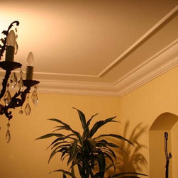 130 DCT Plain Styrofoam Crown Molding-6 in wide & 6.5 ft. long - Wallpaper