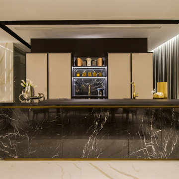 Collezione Petra(18) | Cucina con lato colonne a Cancun