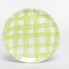 Plaid Accent Plate, Lime