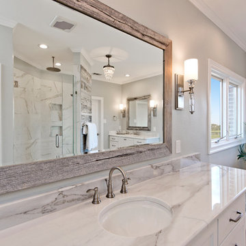 Reclaimed Wood Accent Bathroom
