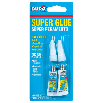 Duro 1347649 Super Glue, Clear, 2 Pack