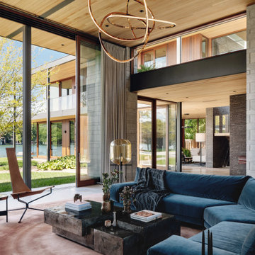 Water's Edge Living Room with Christophe Delcourt Sectional