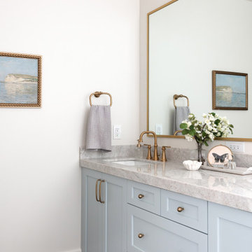 New Classic Revival Guest Bath