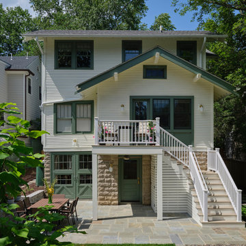 Rear Facade with Second floor Addition