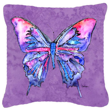 Carolines Treasures 8860PW1818 18 x 18 in. Butterfly On Purple Indoor & Outdoor