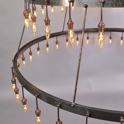 Routh Two-Tier Chandelier - Outdoor Hanging Lights