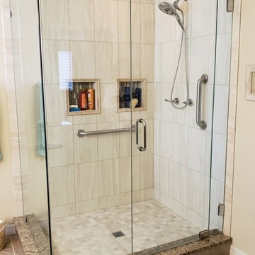 90 Degree Frameless Shower