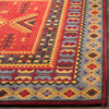 Safavieh Classic Vintage Collection CLV511 Rug, Red/Slate, 6'7" X 9'2"