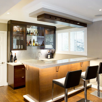 Contemporary Basement Remodel - Hamilton, On
