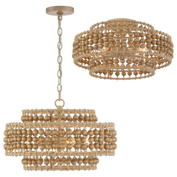 Crystorama SIL-B6003-BS_CEILING 3 Light Semi Flush in Burnished Silver