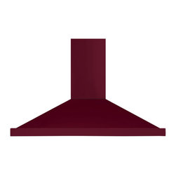 AGA 44" Canopy 600 Cfm Range Hood, Cranberry | AMCHD44-CRN - Range Hoods And Vents