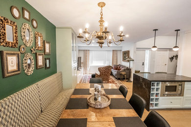 Inspiration for an eclectic dining room remodel in Toronto