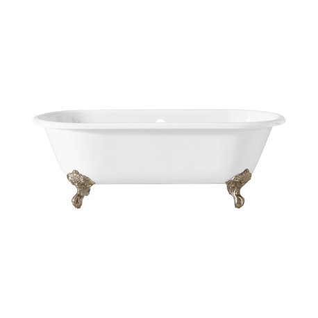 Cheviot Products Regal Cast Iron Bathtub With Continuous Rolled Rim