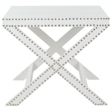 Nina X End Table White