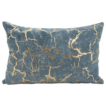 Foil Fragment Accent Down Filled Throw Pillow