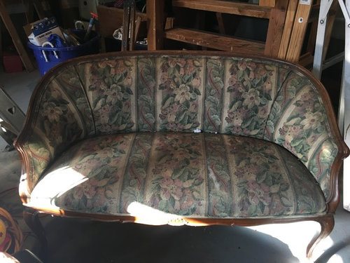 Fabric Ideas For Reupholstering An Antique Settee
