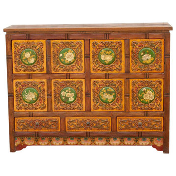Heavily Carved Chinese Cabinet