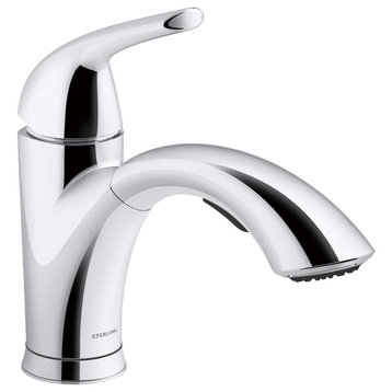 Sterling 24275 Medley 1.5 GPM 1 Hole Pull Out Kitchen Faucet - Polished Chrome