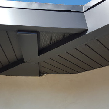 Cladding-Soffits, Fascia, Beams. Box Gutter "Tall" Glendale Ca.