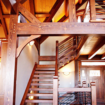 New Custom Timber Frame and SIPs Home in Tennessee