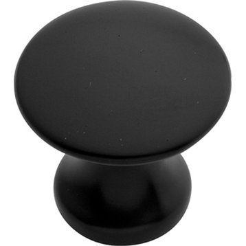 Belwith Hickory 1 In. Modus Matte Black Cabinet Knob P2712-MB Hardware