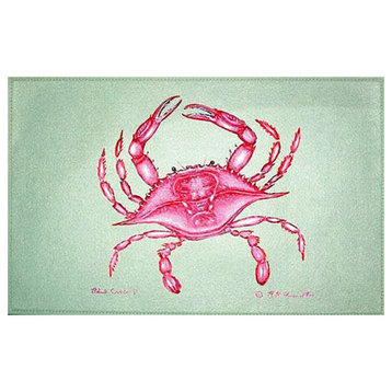 Pink Crab Door Mat 18x26