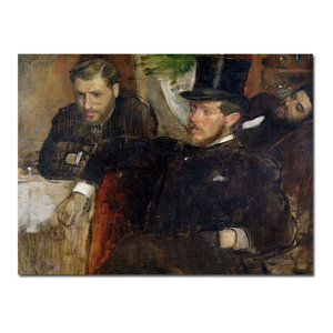 Harlequin and Columbine by Edgar Degas Giclee Fine Art Print Repro on Canvas