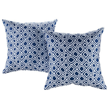 Ergode Outdoor and Indoor Decor Throw Pillow Set - Weather-Resistant Polyester