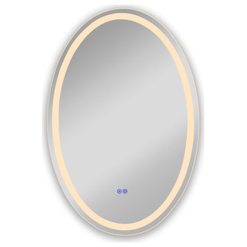 CHLOE Lighting SPECULO Back Lit LED Mirror 4000K, Warm White, 24"
